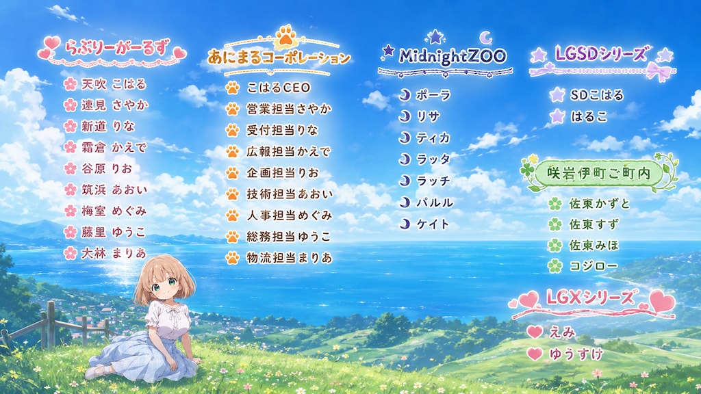 こたつ作品・出演者クレジット