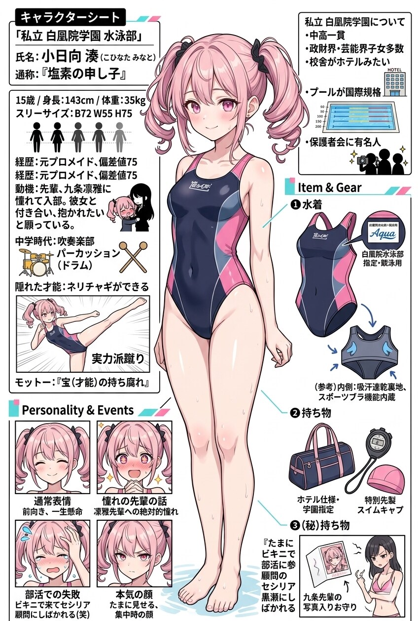 小日向湊のキャラシート
