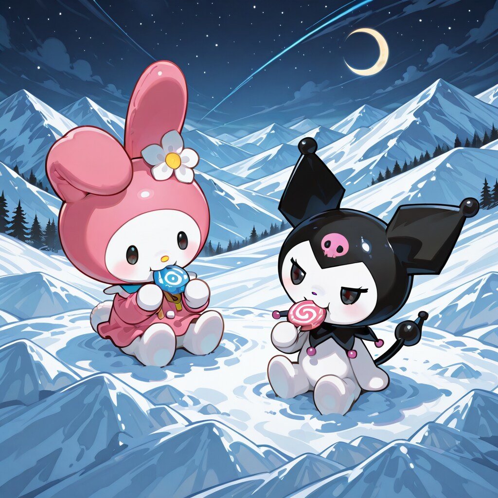 マイメロディとクロミ。