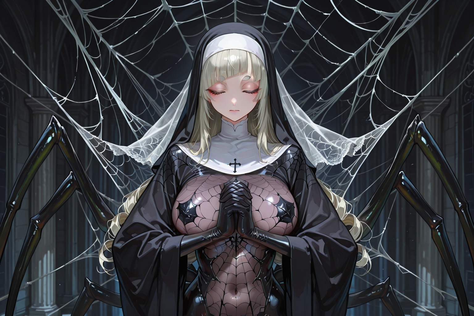 スパイダーガールのお出迎え