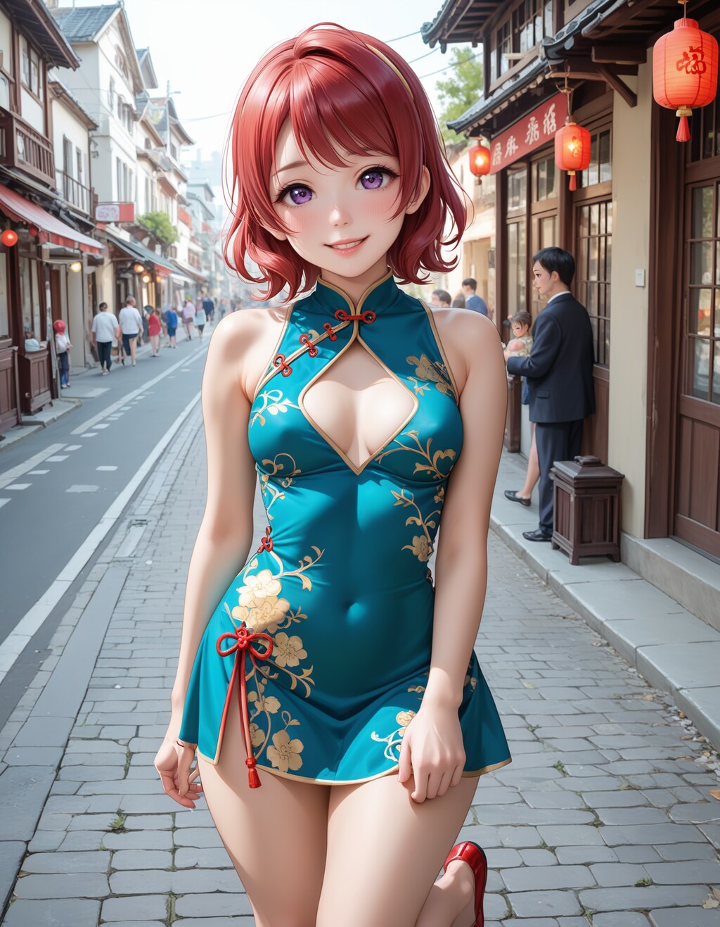 スクールアイドル⁉😅「西木野真姫 国立音ノ木坂学院一年生」チャイナ服Ver．【model：waiANIHENTAIPONYXL_v60】