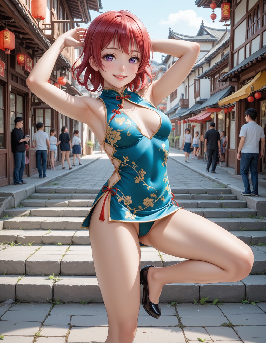 スクールアイドル⁉😅「西木野真姫 国立音ノ木坂学院一年生」チャイナ服Ver．【model：waiANIHENTAIPONYXL_v60】