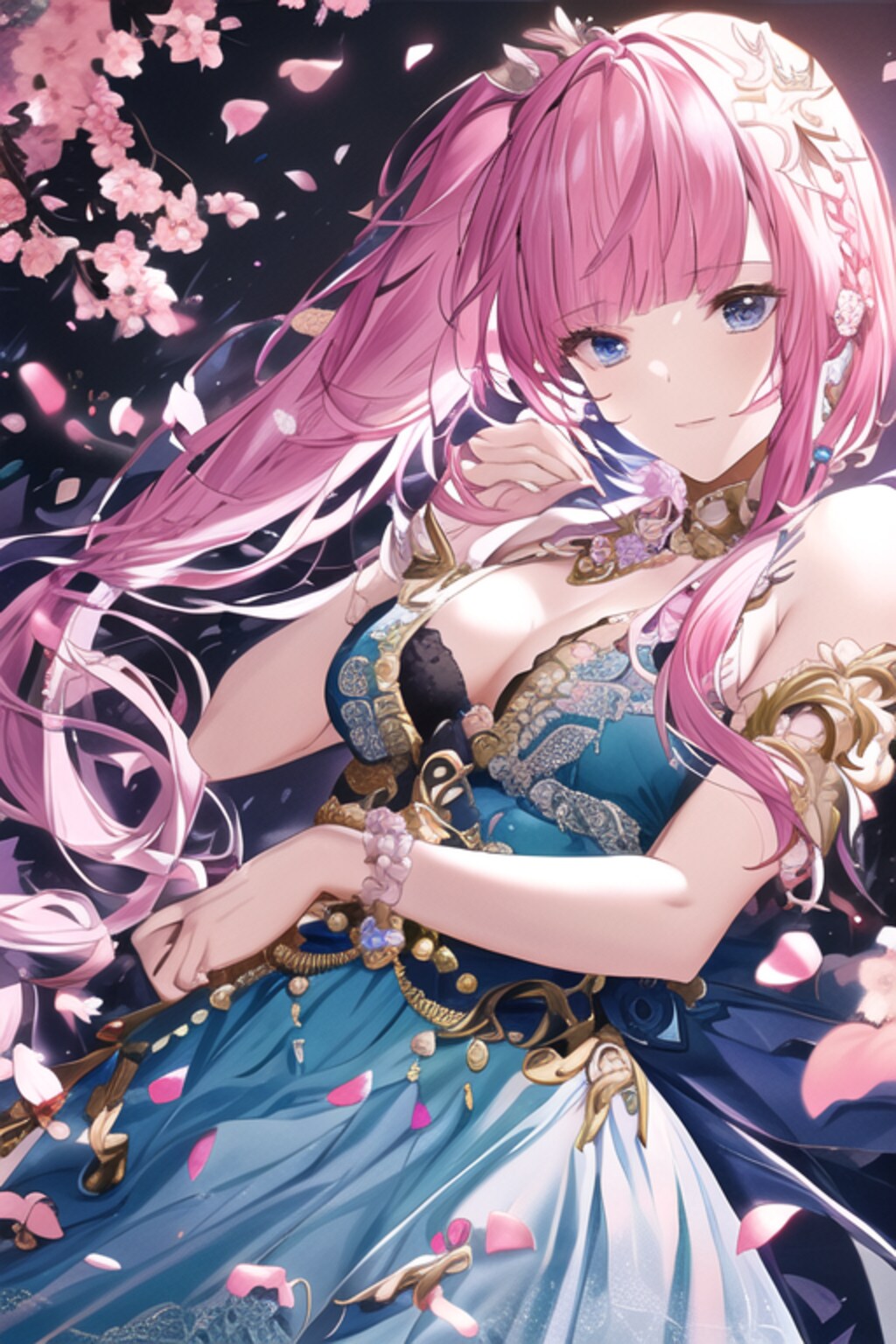 ピンク髪の少女