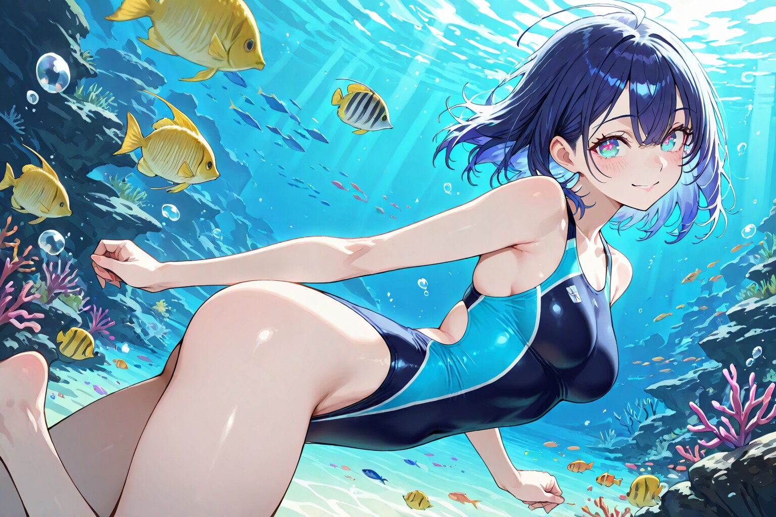 海の中の眞琴っちゃん