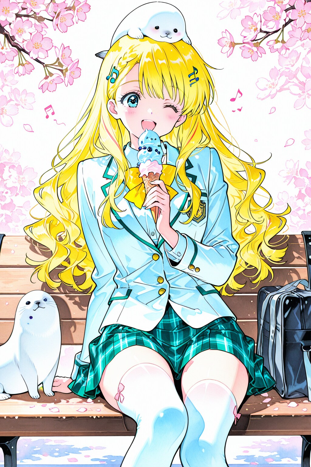 ブルーベリーアイス大好き💙 | の人気AIイラスト・グラビア