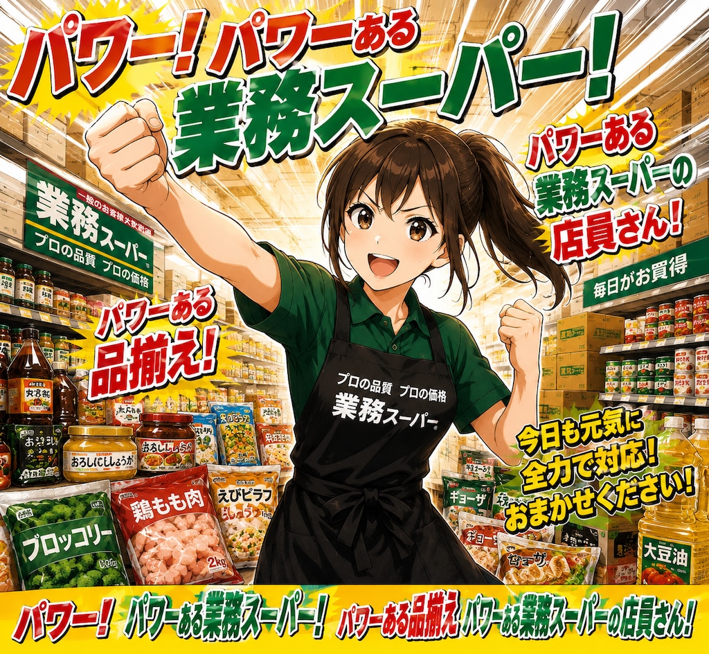 パワーある品揃え！パワーある店員さん！
