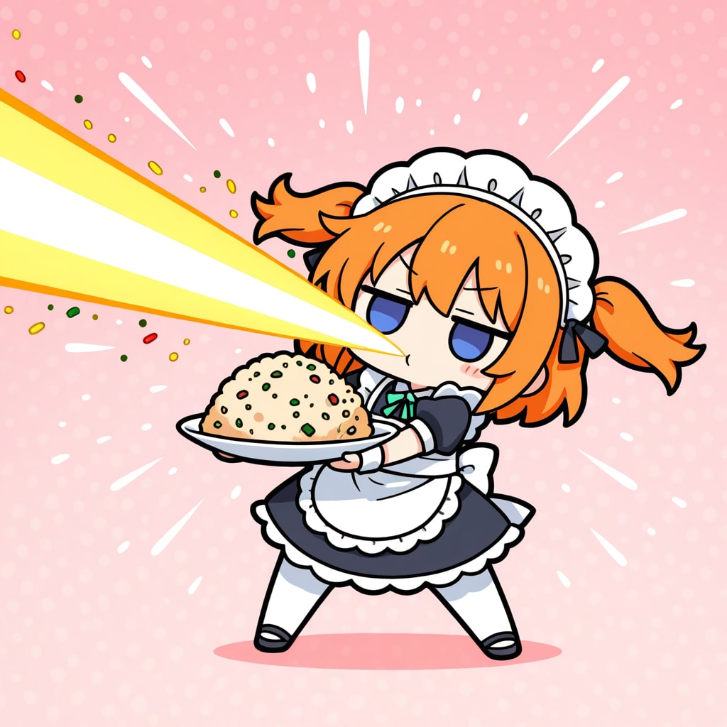 ビームメイドさんと謎のチャーハン