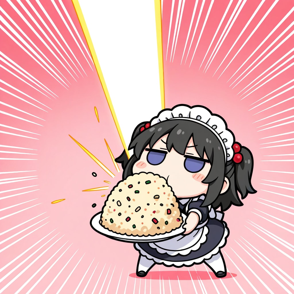 ビームメイドさんと謎のチャーハン