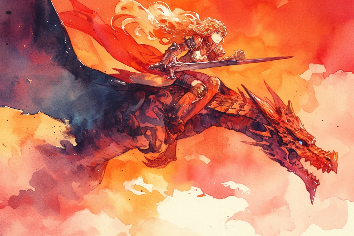 ドラゴンと少女（竜騎士）84 | の人気AIイラスト・グラビア