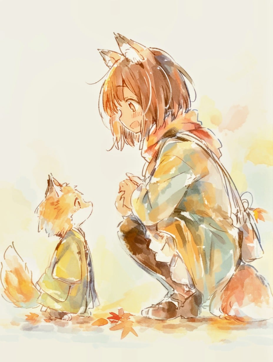 きつねの子 | の人気AIイラスト・グラビア