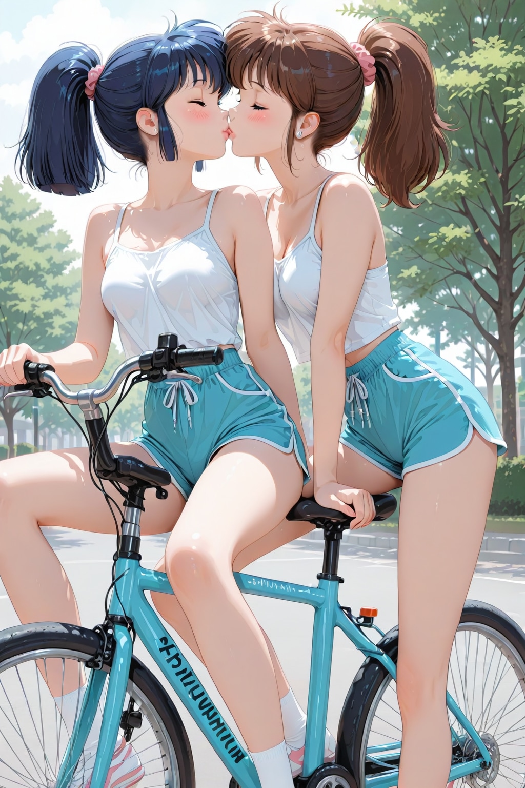 自転車で百合_HONEY