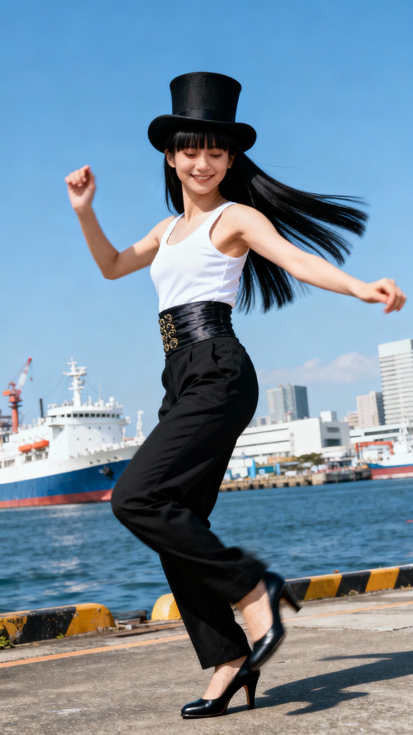 seedream実写特集　かっこかわいいダンサー白鳥英美梨の横浜港公演