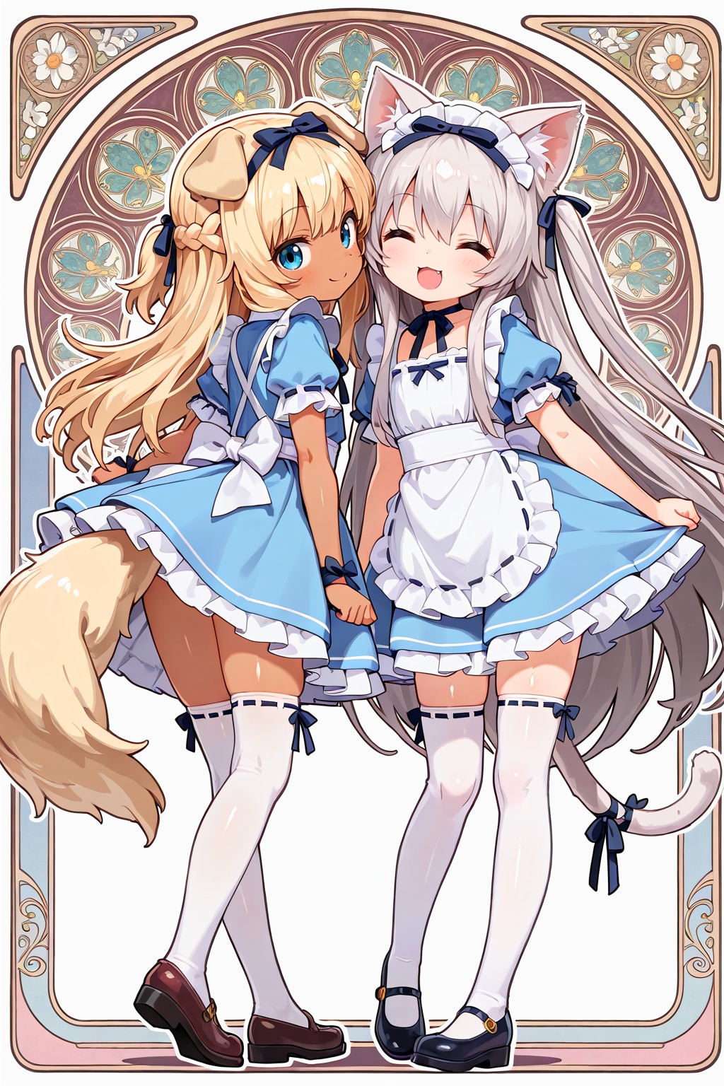 １２月８日はわんにゃんリボンデー | の人気AIイラスト・グラビア