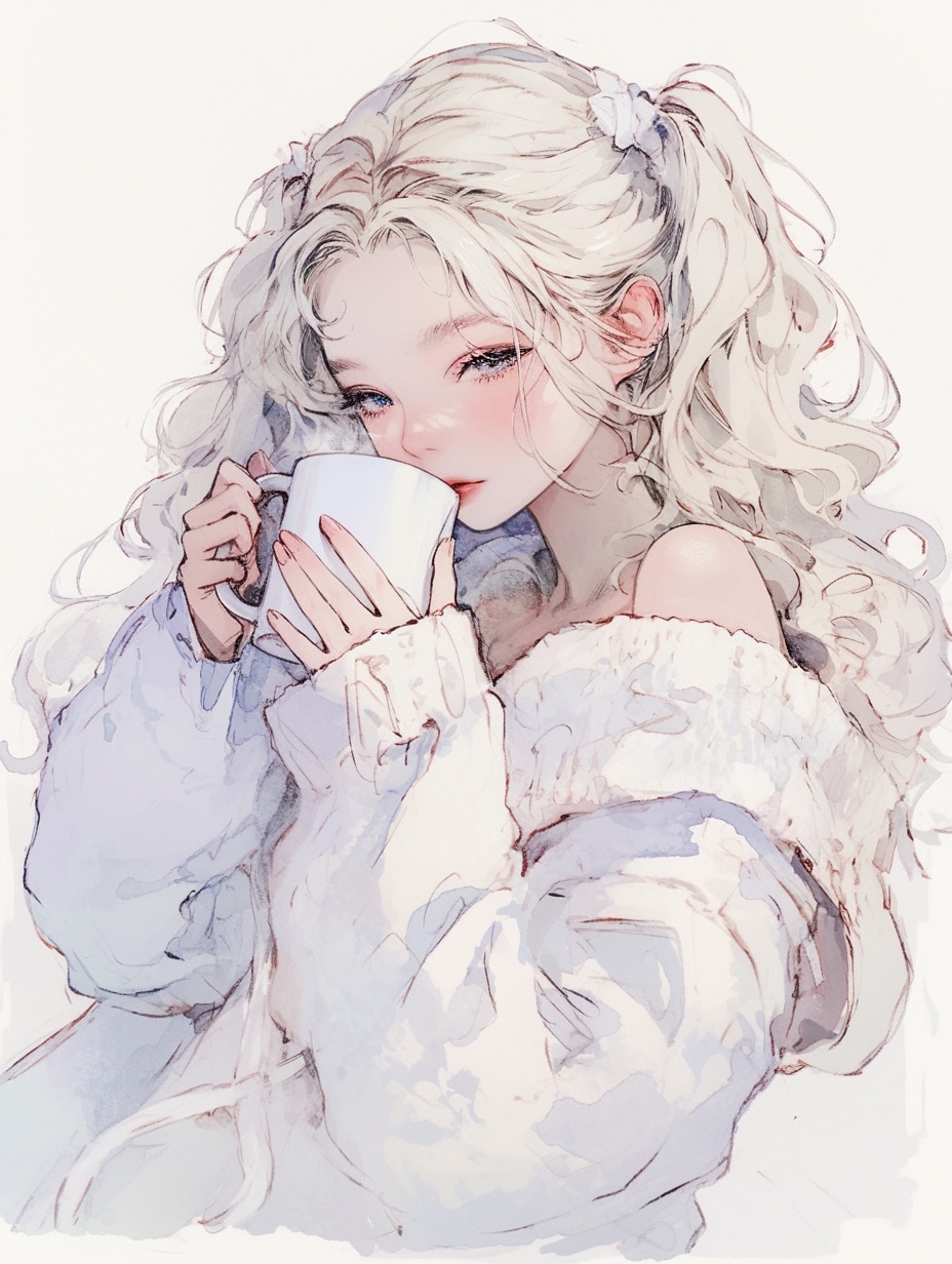 寝る前にはココアを | の人気AIイラスト・グラビア