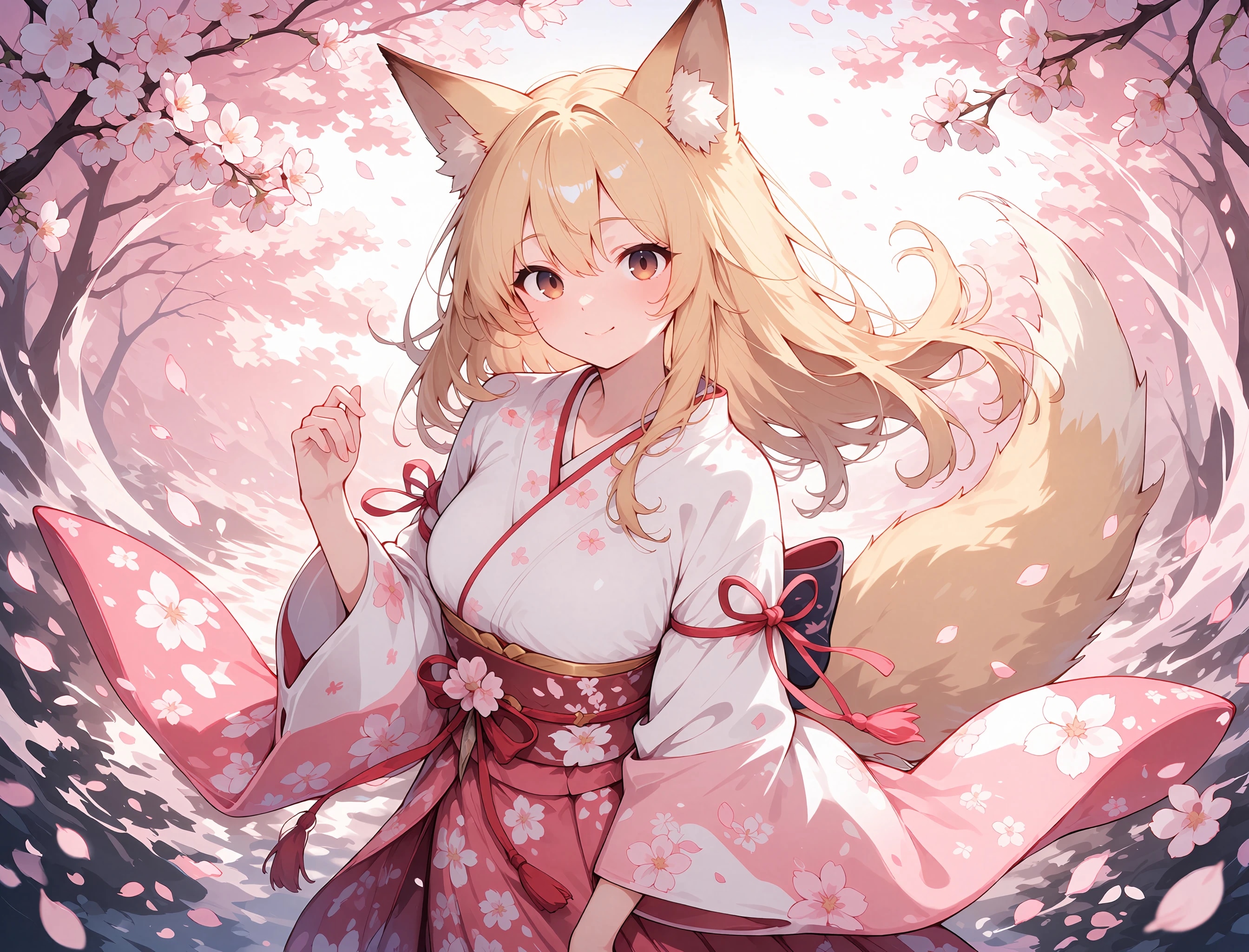 花吹雪と狐娘さん