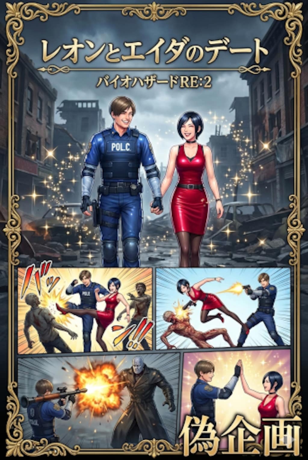 バイオハザードRE2　レオンとエイダのデート