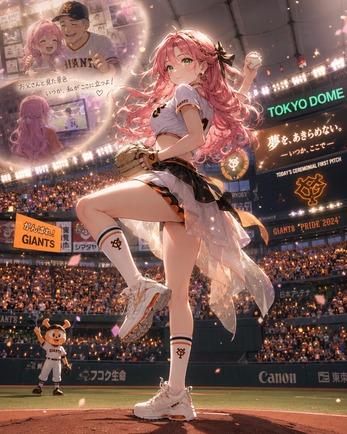 東京ドームで始球式