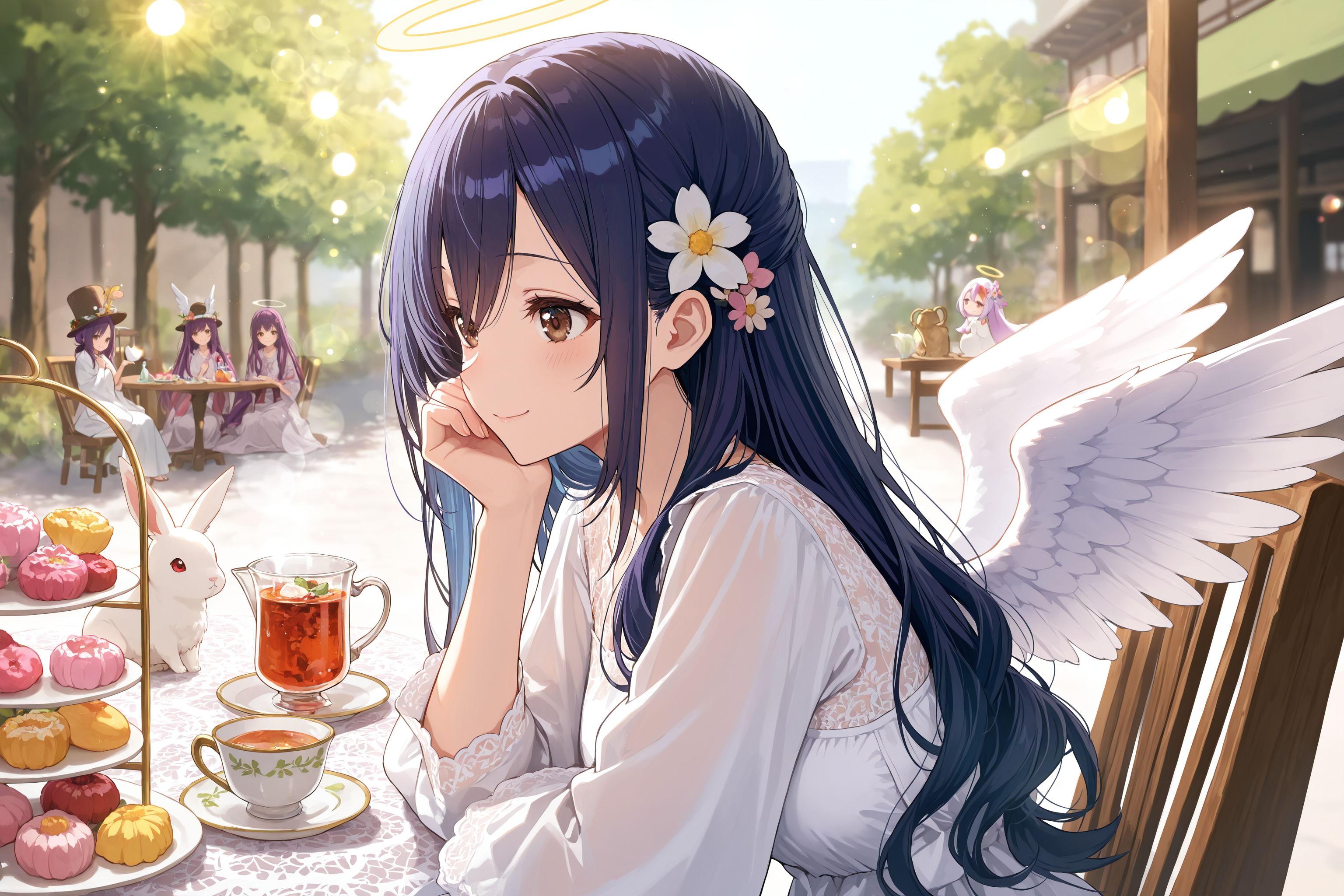 天使さんのティータイム | の人気AIイラスト・グラビア