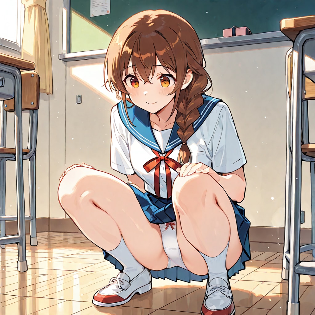 制服ちら③