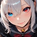 月詠瑠那と怪しげなオッドアイ 2枚目
