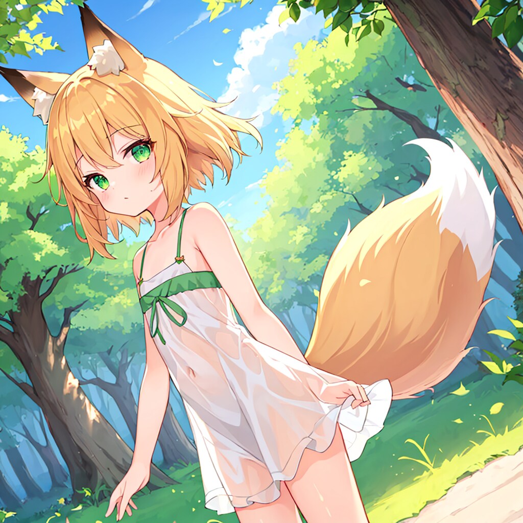 濡れ透けきつね