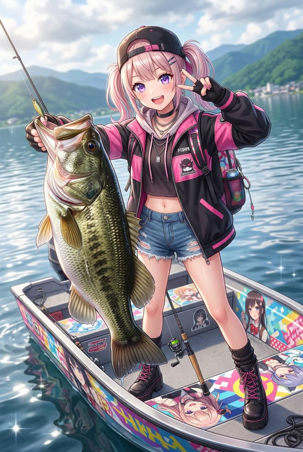 元魔王の魔鬼ちゃんが趣味のバス釣りで60アップを釣る！