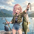 元魔王の魔鬼ちゃんが趣味のバス釣りで60アップを釣る！ 3枚目