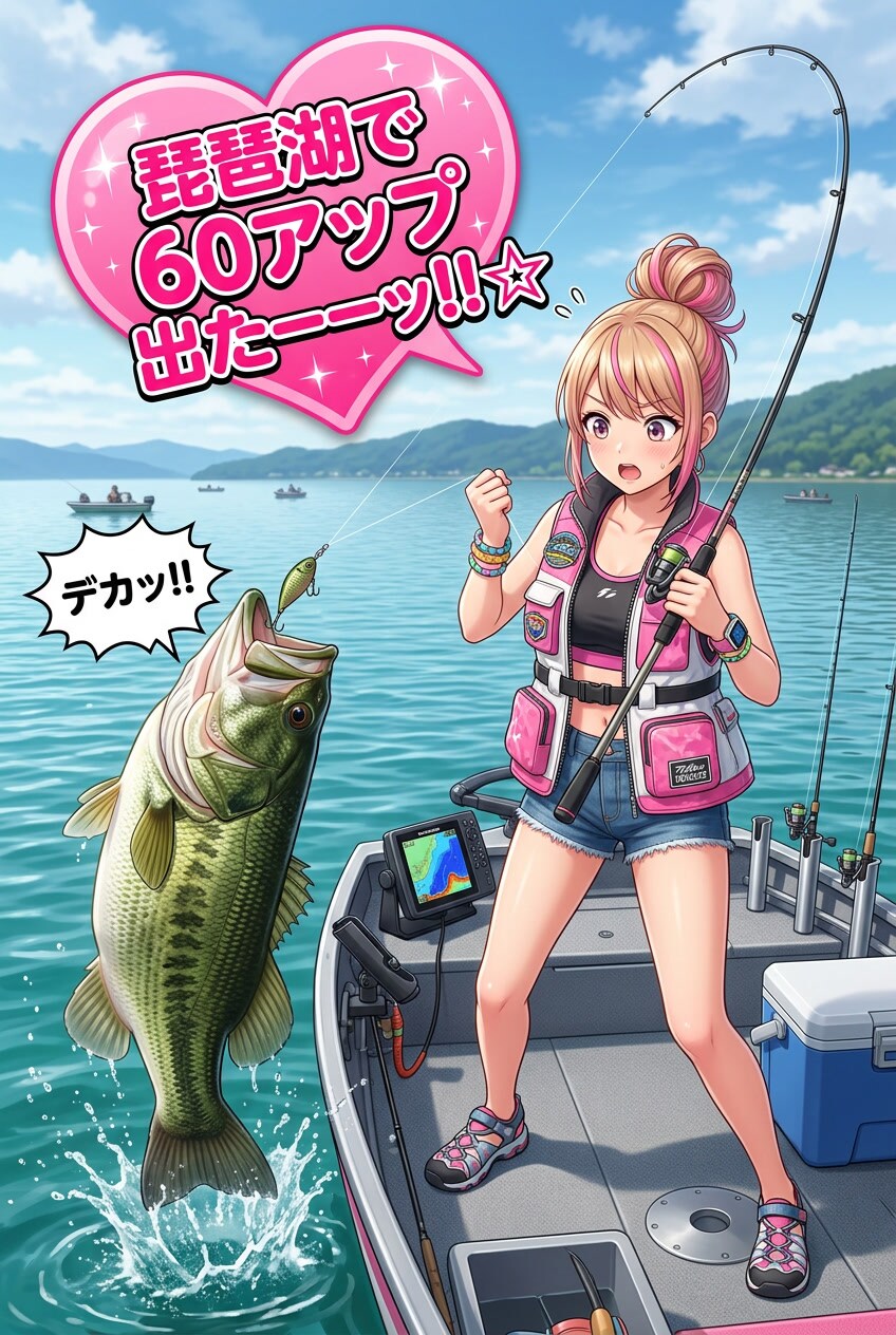 元魔王の魔鬼ちゃんが趣味のバス釣りで60アップを釣る！