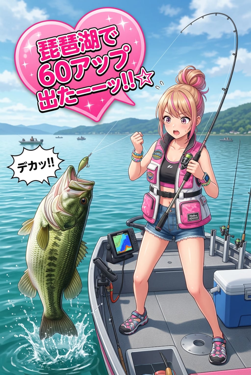 元魔王の魔鬼ちゃんが趣味のバス釣りで60アップを釣る！