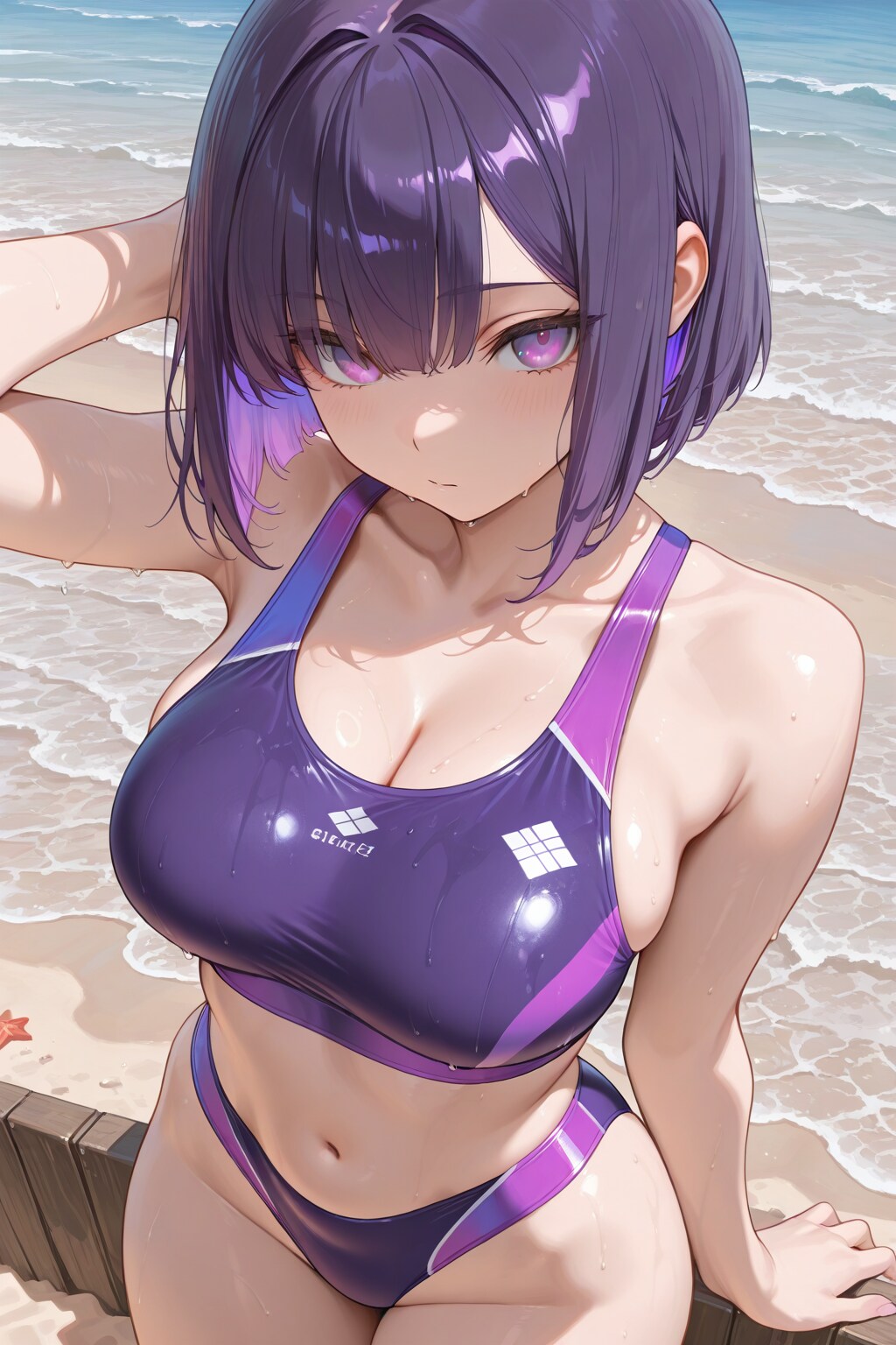 紫色が似合う女の子24