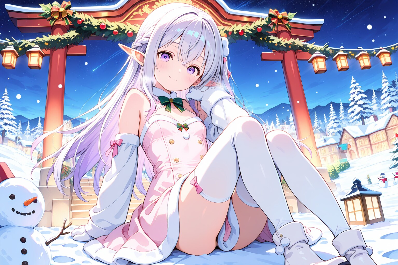 雪遊び