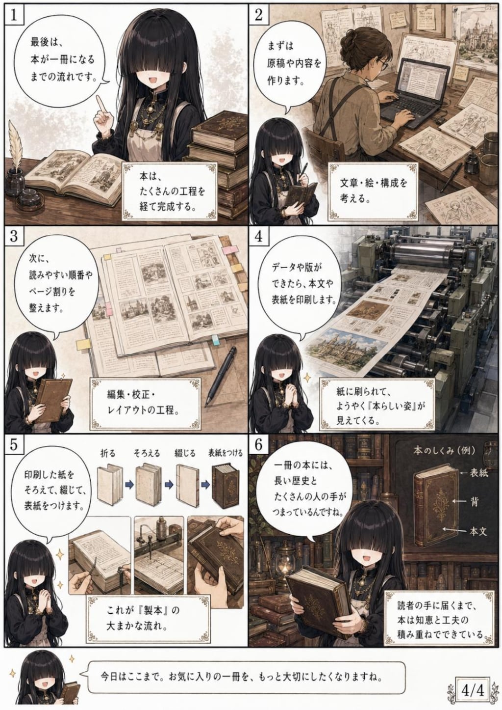メカクレ娘が解説する本の歴史学習漫画