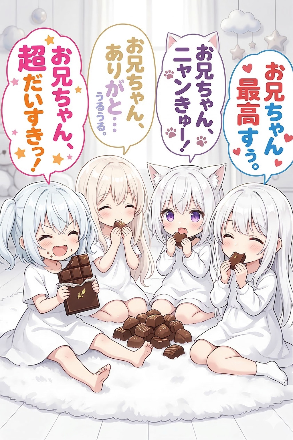 みんなでホワイトで🤍