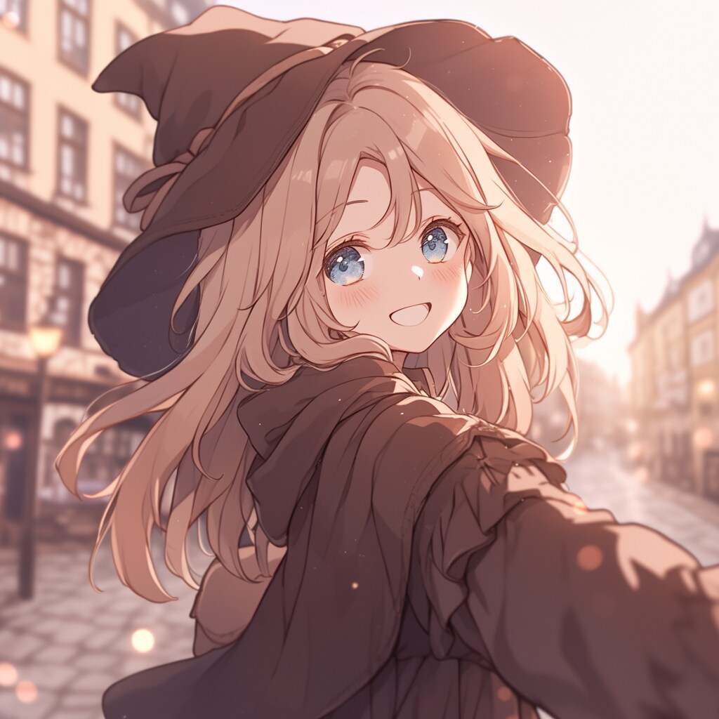 魔女が街中で自撮り Witches take selfies in the city. | の人気AIイラスト・グラビア