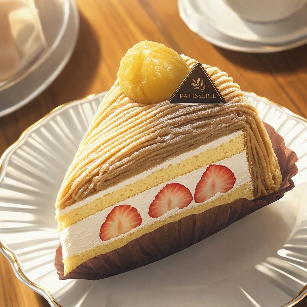 マロンショートケーキ | の人気AIイラスト・グラビア