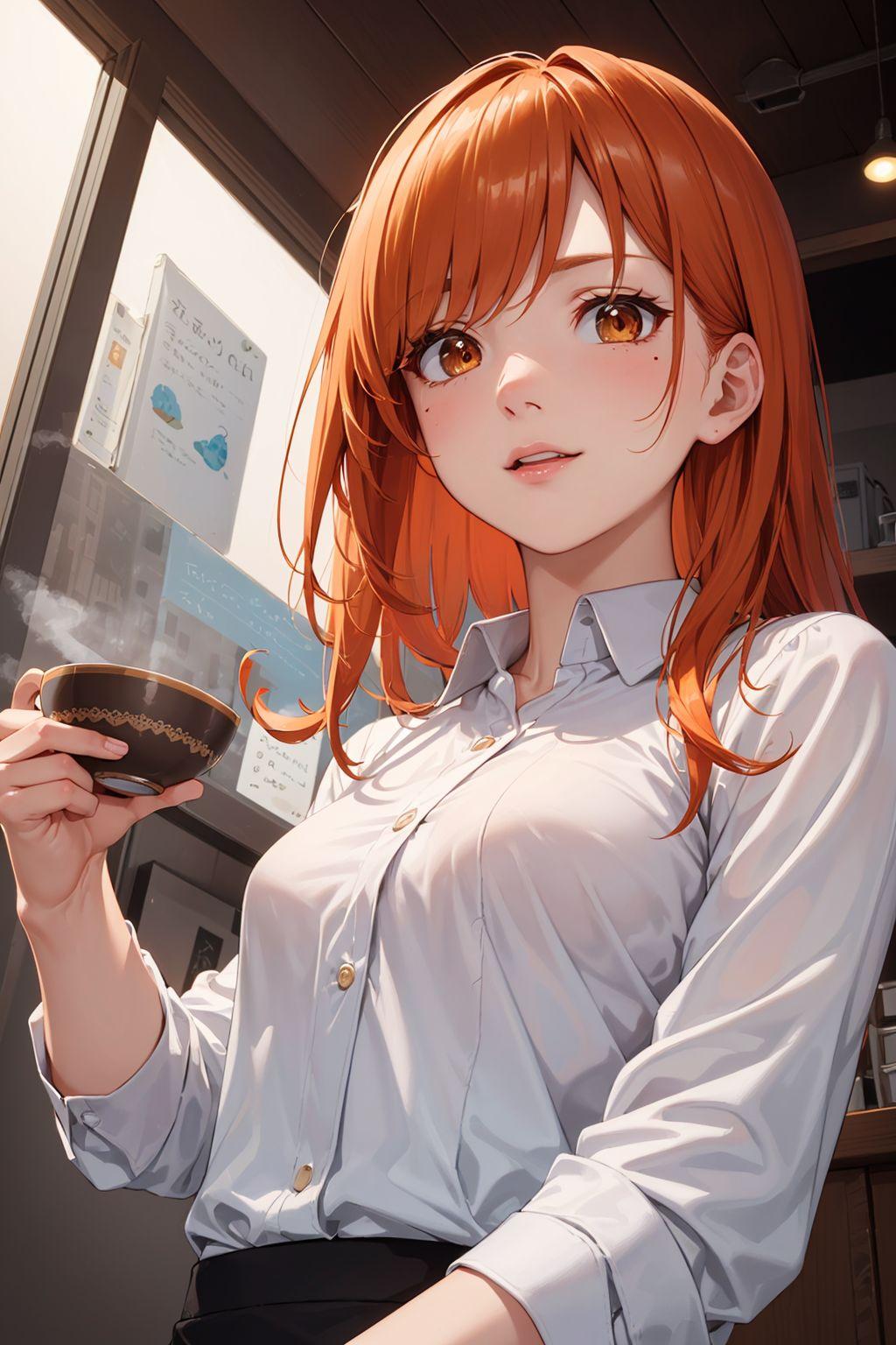 絶対熱いカップの持ち方をする女の子