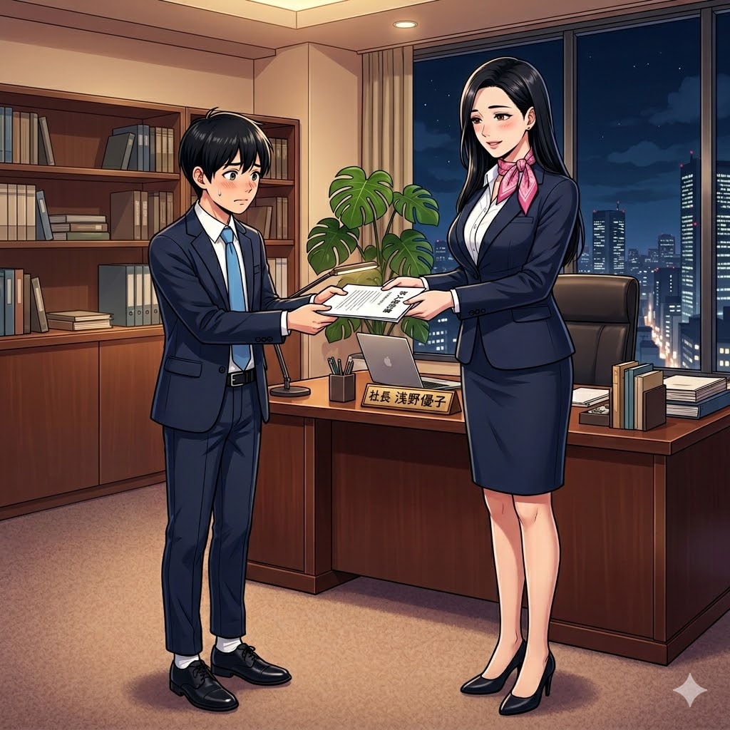 熟女社長と新人君