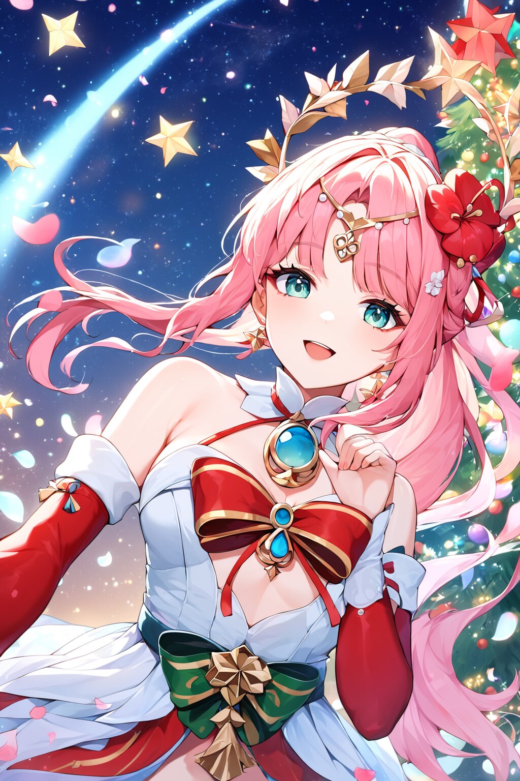 ピンク髪の女の子とクリスマス～