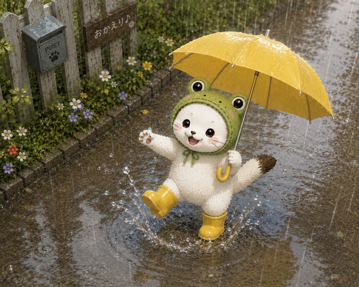 雨でも楽しむ✨️ | の人気AIイラスト・グラビア