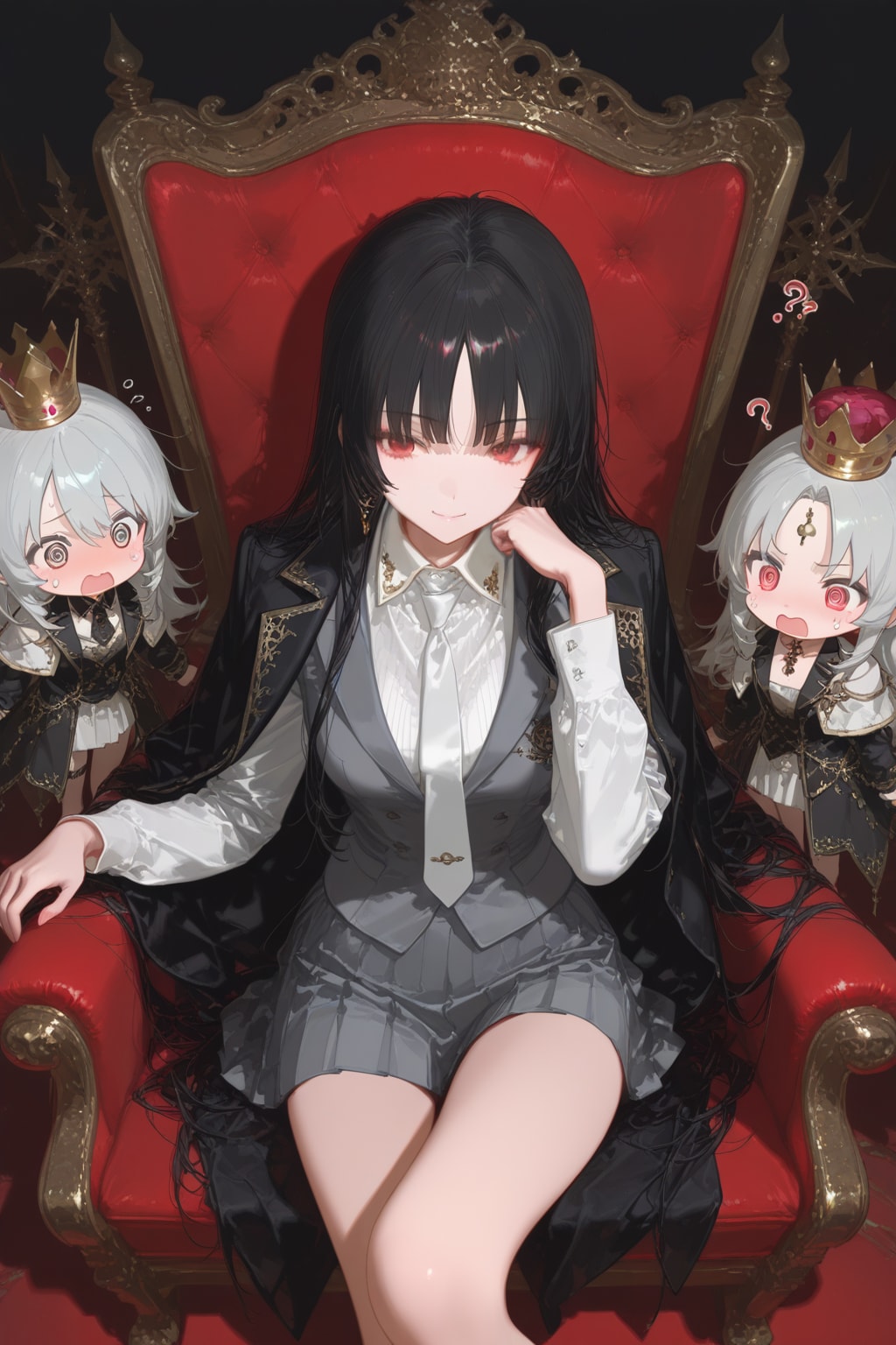 玉座の座り心地💕 | の人気AIイラスト・グラビア