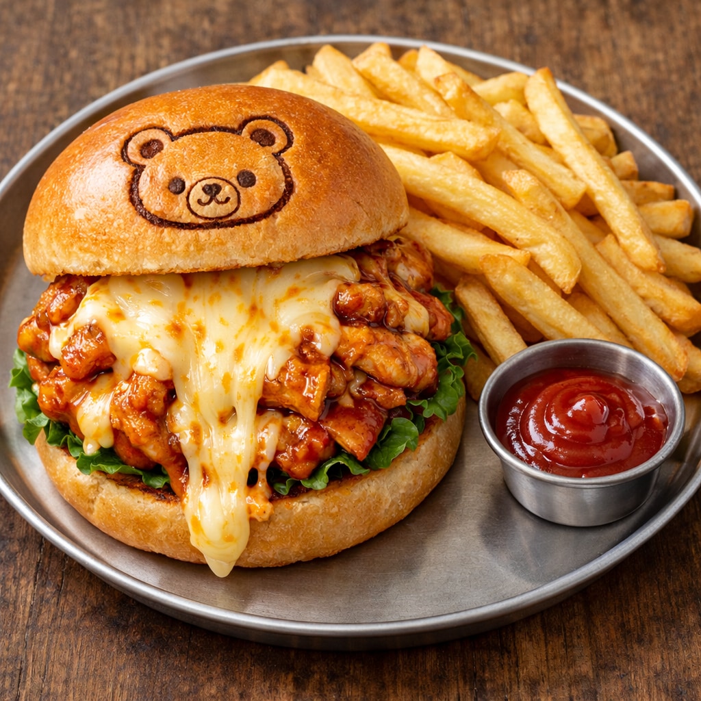 チーズダッカルビバーガープレート