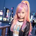 カラフル系雑誌のストリートスナップ（夜） 3枚目