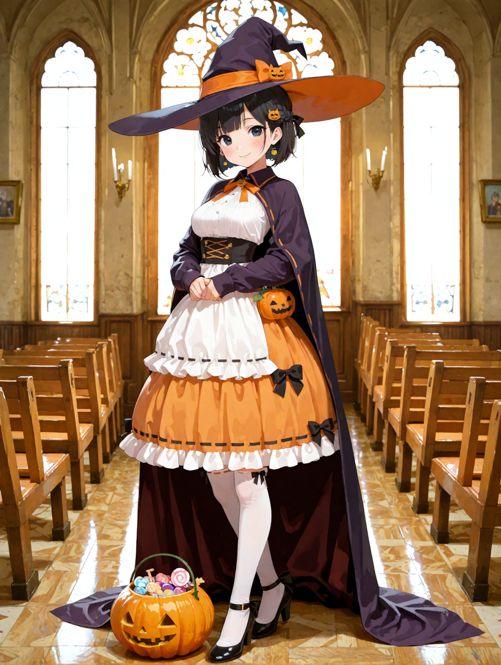 ハロウィンコスチュームの凜猫ちゃん