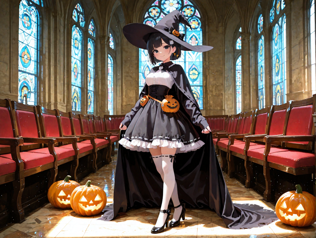 ハロウィンコスチュームの凜猫ちゃん