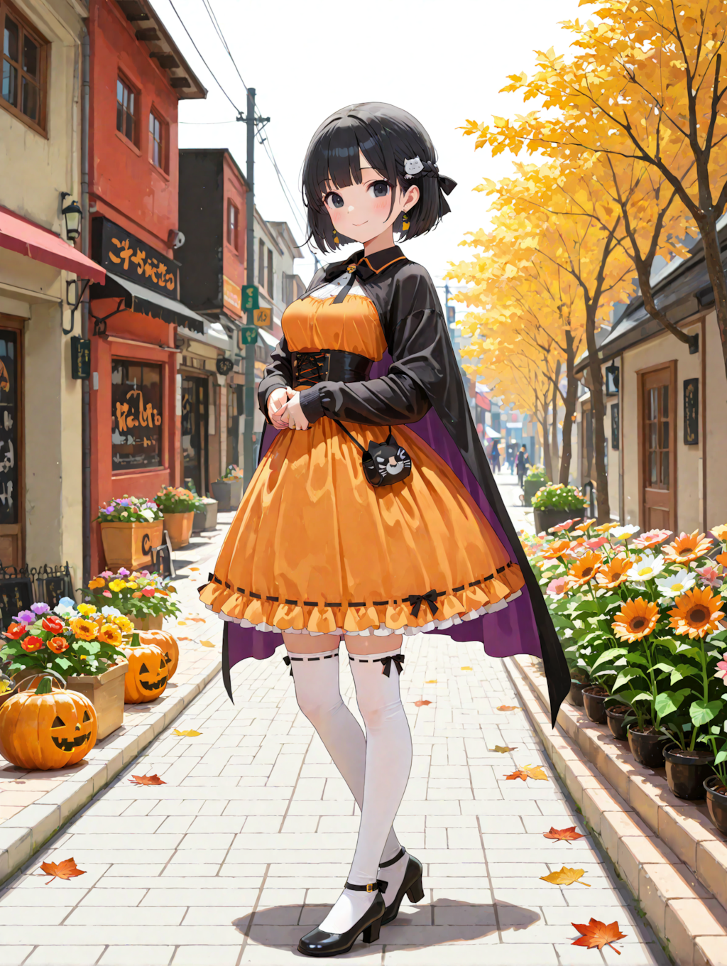 ハロウィンコスチュームの凜猫ちゃん