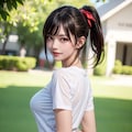 ポニテ３　ホットパンツ 2枚目