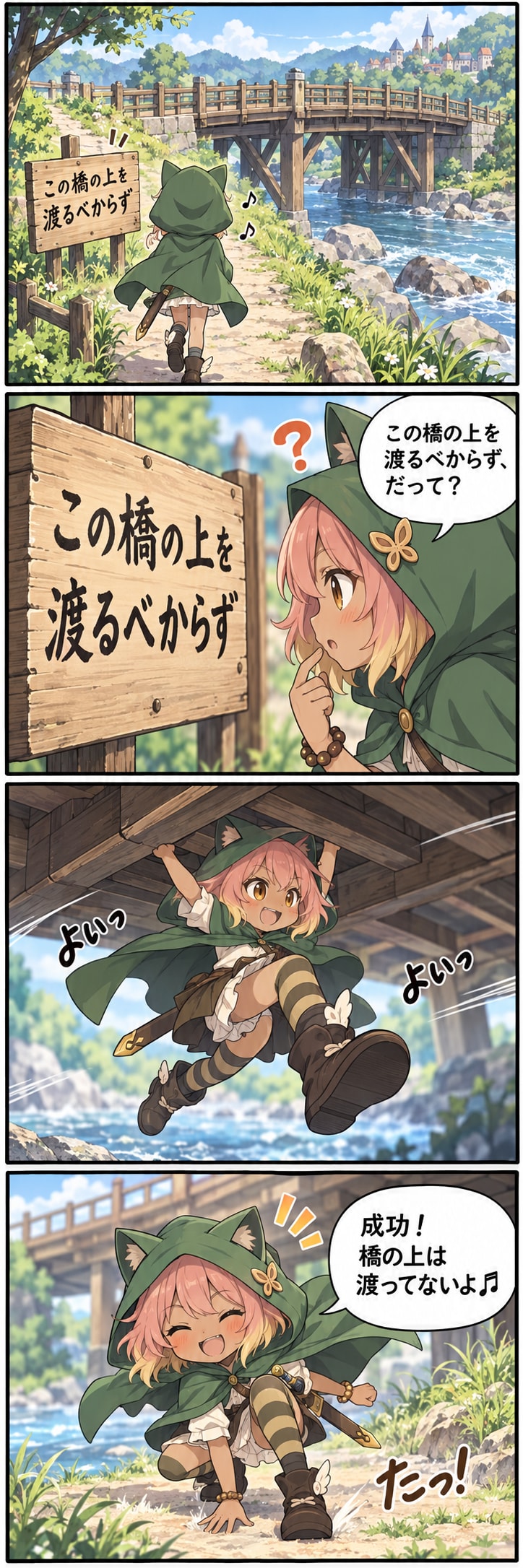 この橋の上を渡るべからず | の人気AIイラスト・グラビア