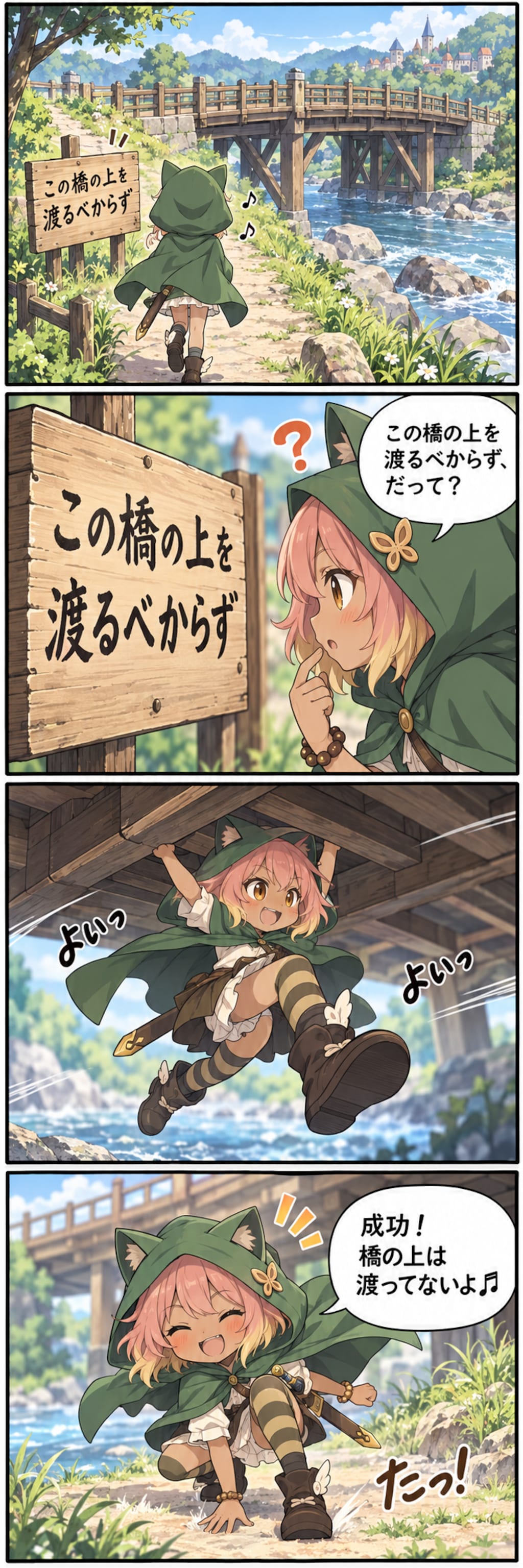 この橋の上を渡るべからず
