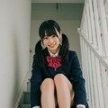 ツインテールJKさん 階段で... 2枚目