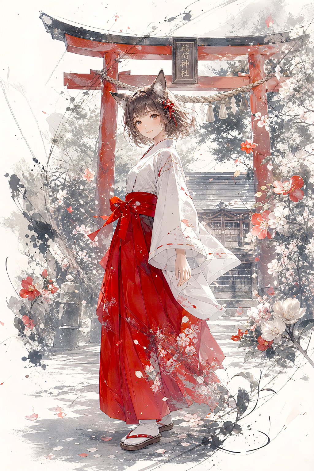 けも耳神社の巫女の君